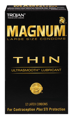Trojan Magnum THIN condoms - Allcondoms.com