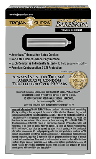 Trojan Supra Bareskin Condoms - All Condoms Trojan Supra Bareskin Condoms - All Condoms