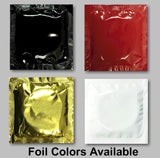 Foil Wrapper Condoms printed in full color - Allcondoms.com
