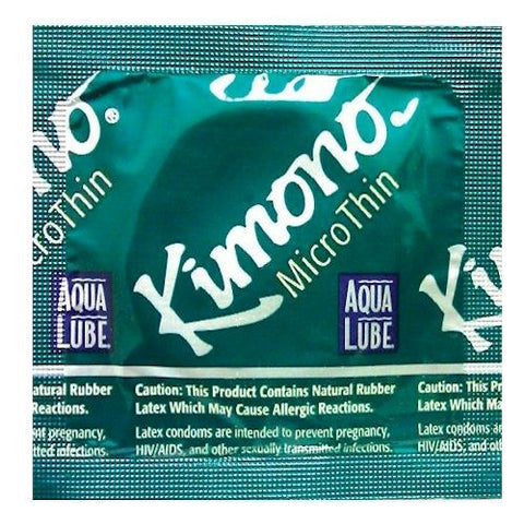 Microthin with Aqualube | Kimono Brand - Allcondoms.com