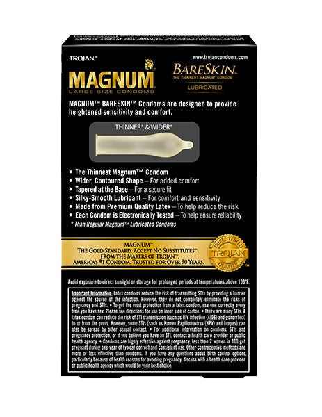 Trojan Magnum Bareskin condoms - All Condoms Trojan Magnum Bareskin condoms - All Condoms