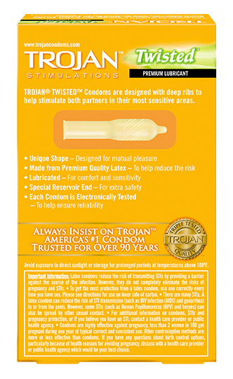 Trojan Twisted Condoms - All Condoms Trojan Twisted Condoms - All Condoms