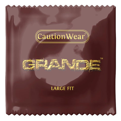 Grande Large Condoms | Caution Wear Brand