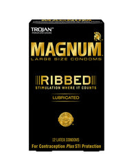 Trojan Magnum Ribbed condoms