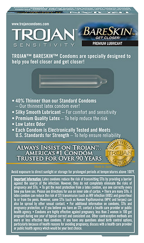 Trojan Bareskin Condoms - All Condoms Trojan Bareskin Condoms - All Condoms