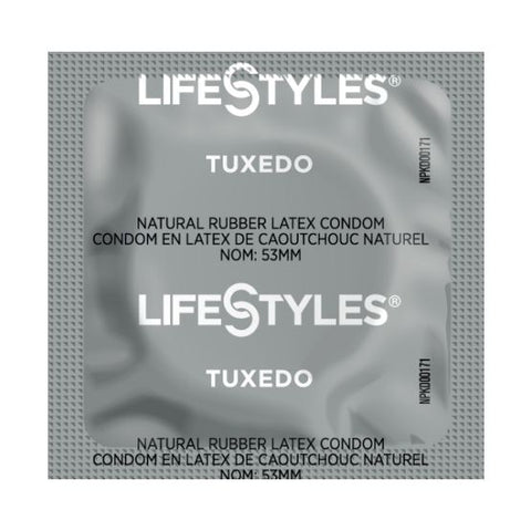 Lifestyles Tuxedo Black Condoms