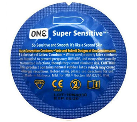 ONE Brand Super Sensitive Condoms - Allcondoms.com