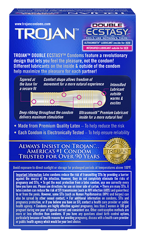 Trojan Double Ecstasy Condoms - All Condoms Trojan Double Ecstasy Condoms - All Condoms
