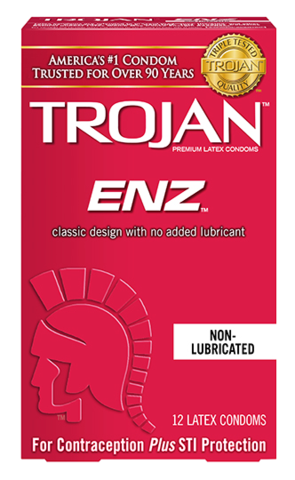 Trojan ENZ Non Lubed Condoms - Allcondoms.com