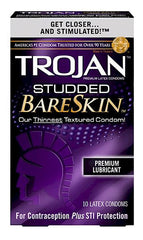 Trojan Bareskin Studded Condoms - All Condoms
