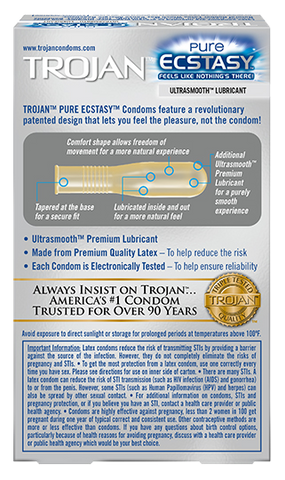 Trojan Pure Ecstasy - All Condoms Trojan Pure Ecstasy - All Condoms