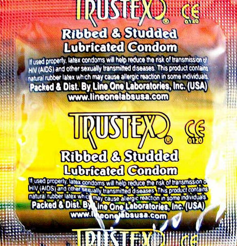 Trustex Textured Condoms from RipnRoll.com - Allcondoms.com